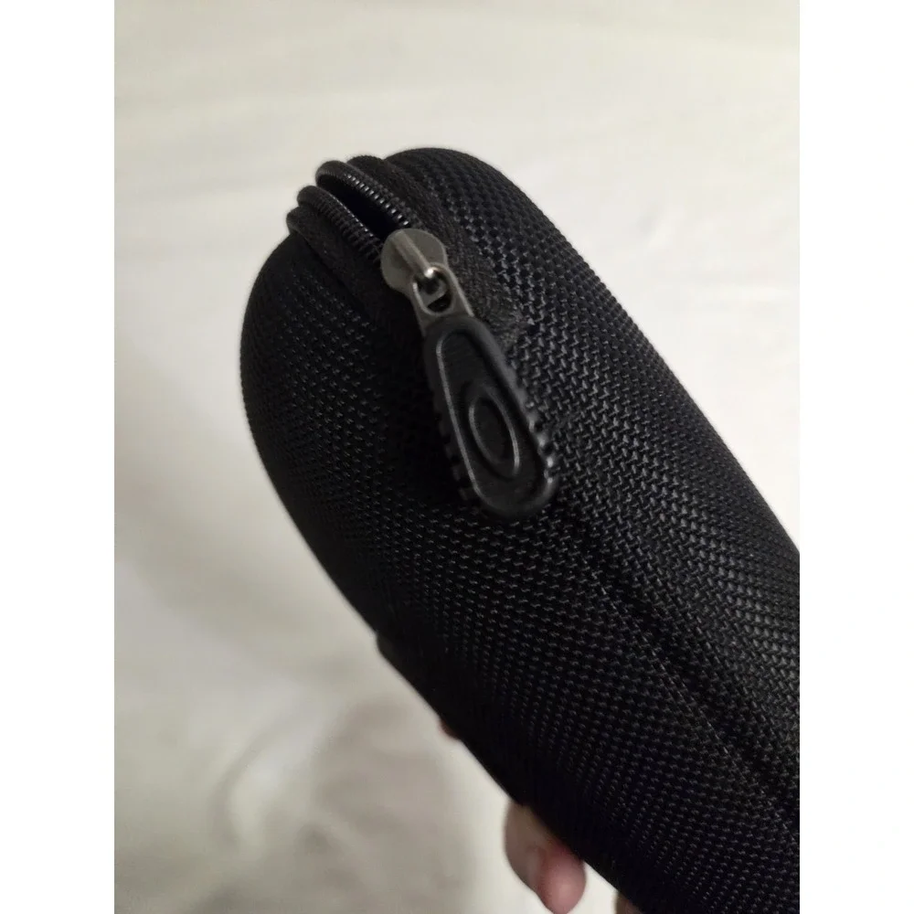 Oakley Black Hard Shell Sunglasses Case with Zipper Closure for Men, Fits Oakley